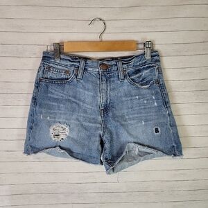 J.CREW BROKEN IN BOYFRIEND RAW HEM DENIM JEANS, SZ 24